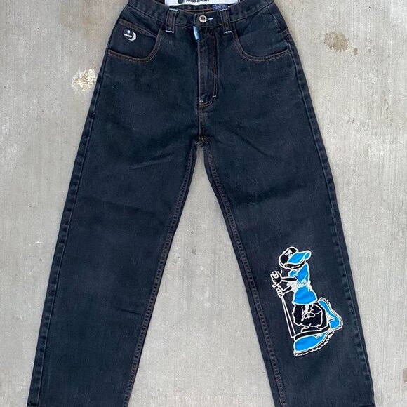 Paco Sport Men's Black and Navy Jeans - Picture 1 of 7